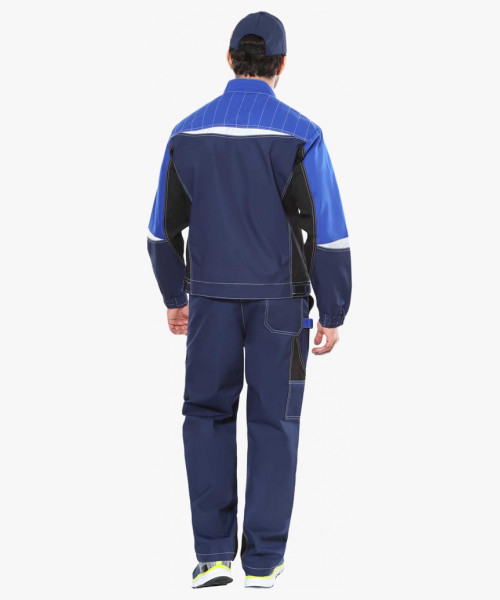 Куртка СИРИУС-ФАВОРИТ-МЕГА т.синий с черным и васильковым, СОП