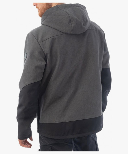 Куртка софтшелл летняя мужская Brodeks KS237, цвет серый, чёрный