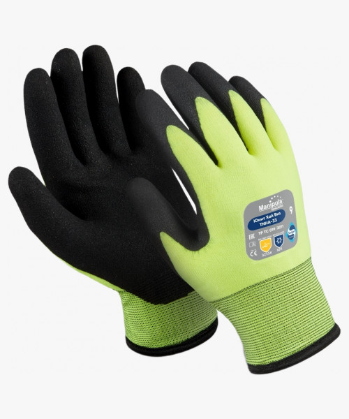 Перчатки Manipula Specialist® Юнит Хай Виз (нейлон/акрил+ПВХ), TNНА-33/WG-781
