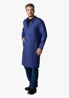 Халат мужской рабочий (тк.Диагональ,195), т.синий