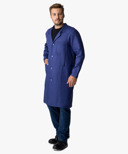 Халат мужской рабочий (тк.Диагональ,195), т.синий