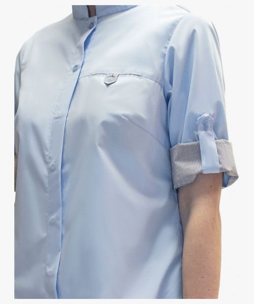 Блуза СИРИУС-ВЕНЕЦИЯ женская голубая