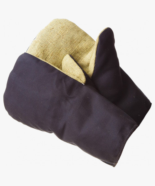 Рукавицы утепленные ватином с брезентовым наладонником