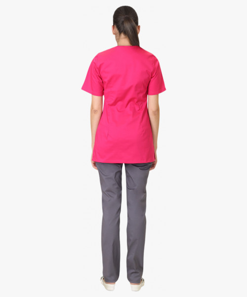 Костюм СИРИУС-ВАЛЕРИЯ женский фуксия с темно-серым