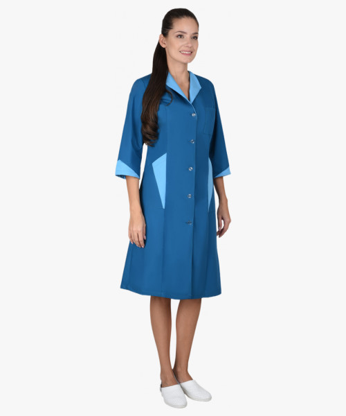 Халат СИРИУС-МАРЛЕН женский морская волна с голубым (СТ)