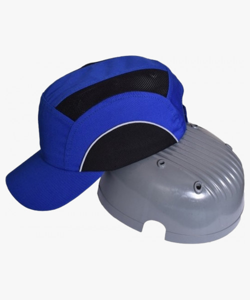 Каскетка защитная с СОП, васильково-черный