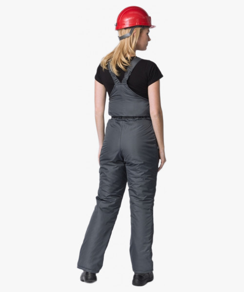 Полукомбинезон зимний женский Сакрин (тк.Дюспо,80), т.серый