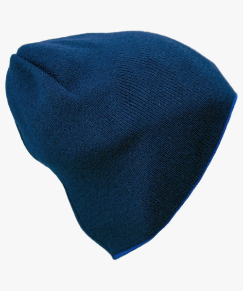 Шапка Brodeks Light Bicolor, цвет тёмно-синий, синий