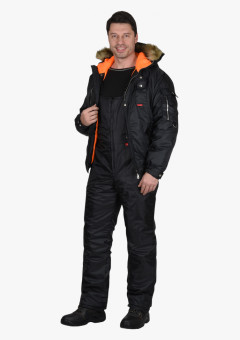 Костюм СИРИУС-АЛЯСКА куртка, п/к черный