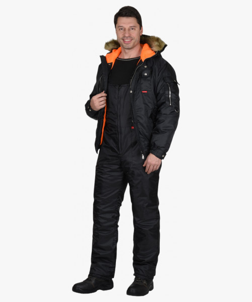 Костюм СИРИУС-АЛЯСКА куртка, п/к черный