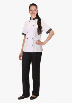 Китель СИРИУС-МИШЛЕН женский белый с отделкой