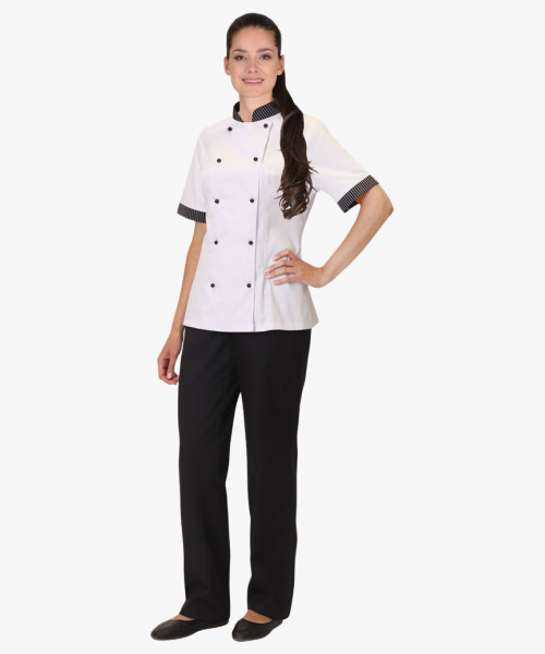 Китель СИРИУС-МИШЛЕН женский белый с отделкой