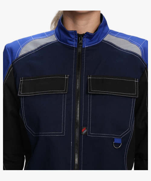 Костюм женский Формула-1 IMP (тк.Смесовая,240) брюки, т.синий/васильковый/черный