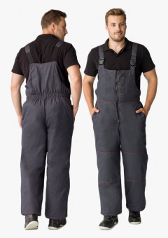 Полукомбинезон зимний Флофт Премиум (тк.Смесовая,240), т.серый