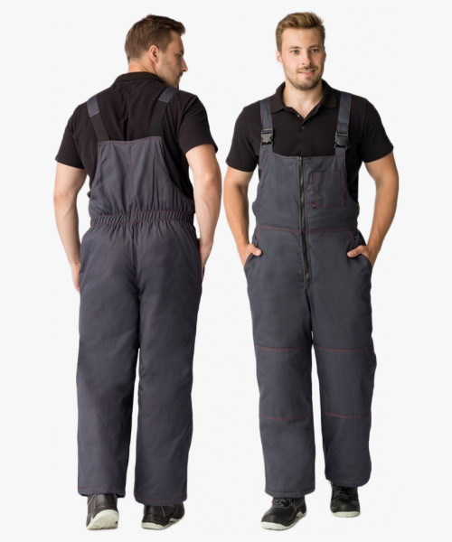 Полукомбинезон зимний Флофт Премиум (тк.Смесовая,240), т.серый