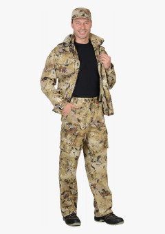 Костюм СИРИУС-ПУМА куртка, брюки (тк. Грета 210) КМФ Саванна