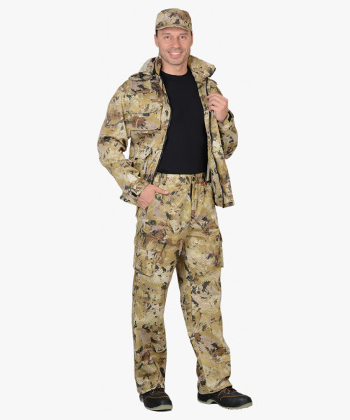 Костюм СИРИУС-ПУМА куртка, брюки (тк. Грета 210) КМФ Саванна
