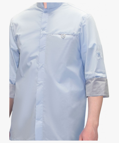 Блуза СИРИУС-ВЕНЕЦИЯ мужская голубая