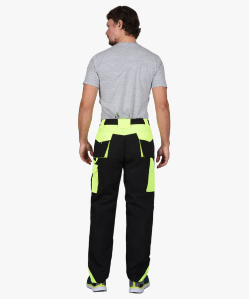 Костюм СИРИУС-ОНИКС куртка, брюки черный с лимонным