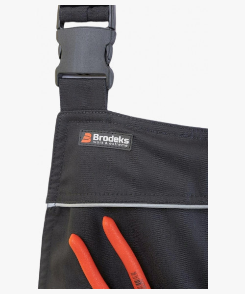 Полукомбинезон летний мужской Brodeks KS402, цвет чёрный