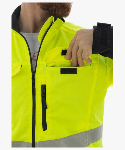 Куртка сигнальная Brodeks KS218, цвет жёлтый, чёрный