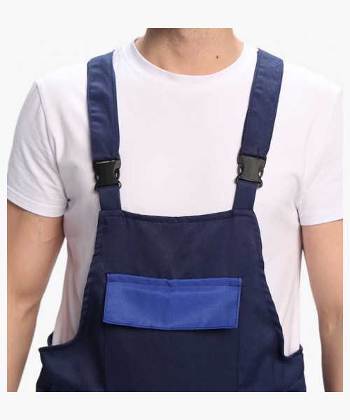 Полукомбинезон для ИТР (тк.Смесовая,210), т.синий/васильковый