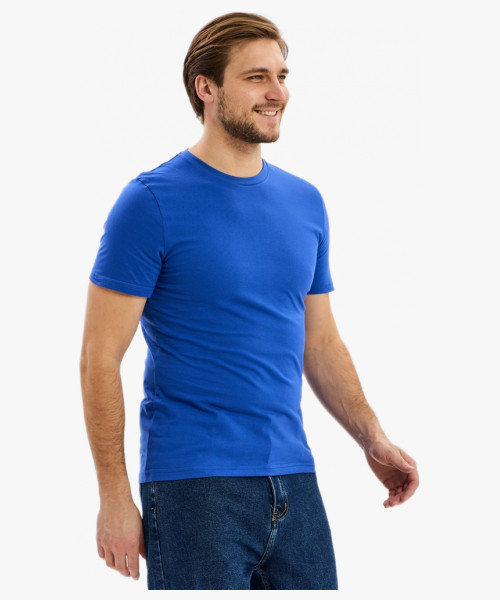 Футболка NEW (тк.Трикотаж,160), синий индиго (васильковый)