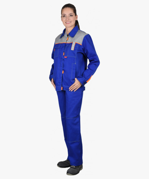 Костюм СИРИУС-ФАВОРИТ куртка, брюки васильковый со св.серым