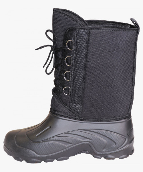 Дутики ЭВА мужские (Д-014 ч) на шнуровке с чулком (-40С), цв. черный