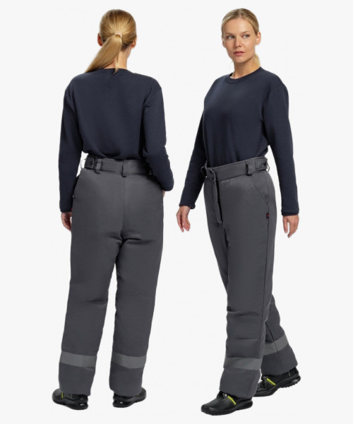 Брюки зимние женские Кнейд СОП (тк.Смесовая,210), т.серый