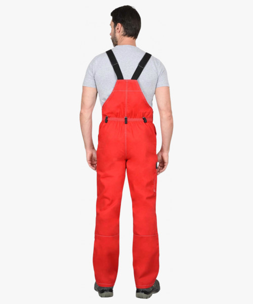 Костюм СИРИУС-ПРЕСТИЖ куртка, полукомбинезон красный с черным