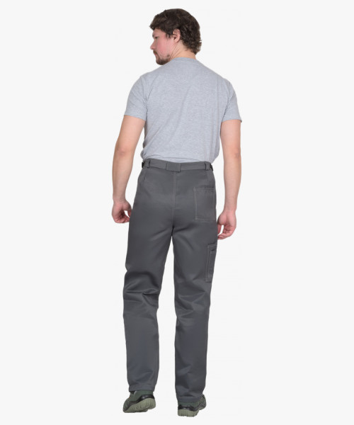 Костюм мужской летний СИРИУС-ФАВОРИТ куртка, брюки, т.серый со св.серым