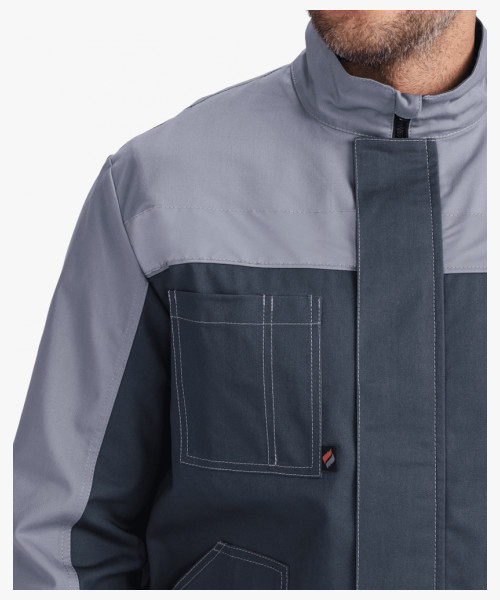 Костюм Бриготек-1 СОП (тк.Смесовая,260) брюки, т.серый/св.серый