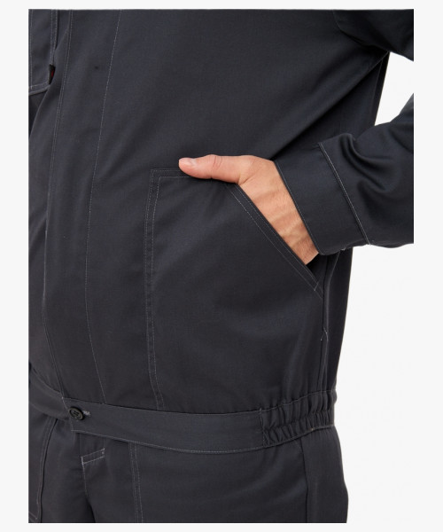 Костюм Лигор-2 Премиум СОП К. (тк.Смесовая,240) п/к, т.серый/красный