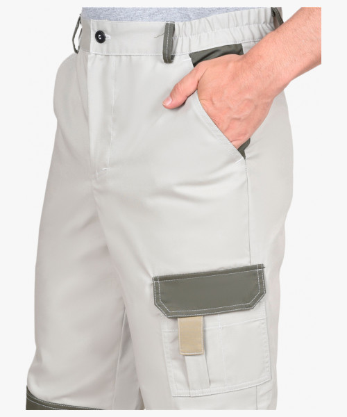 Брюки СИРИУС-КАСПИЙ молочный с оливой и песочным и СОП