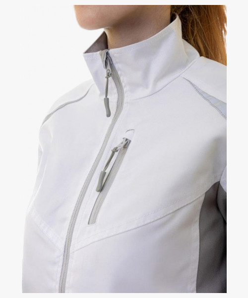 Куртка рабочая женская Brodeks KS228, цвет белый, серый