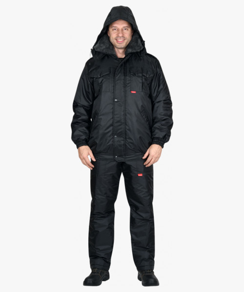 Костюм СИРИУС-ПОЛЮС куртка, брюки черный