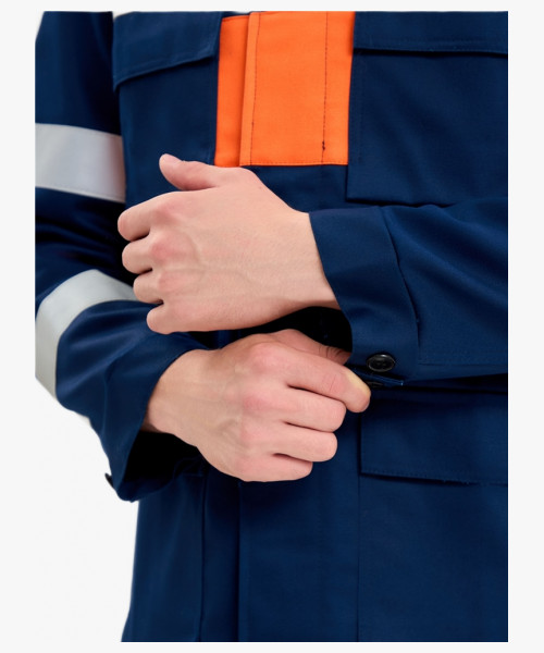 Костюм летний Энергия-Б (35,2 кал.), т.синий/оранжевый