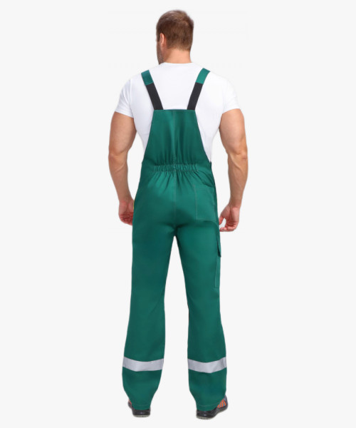 Костюм ProfLineBase-2 (тк.Твил,210) п/к, зеленый/черный/желтый