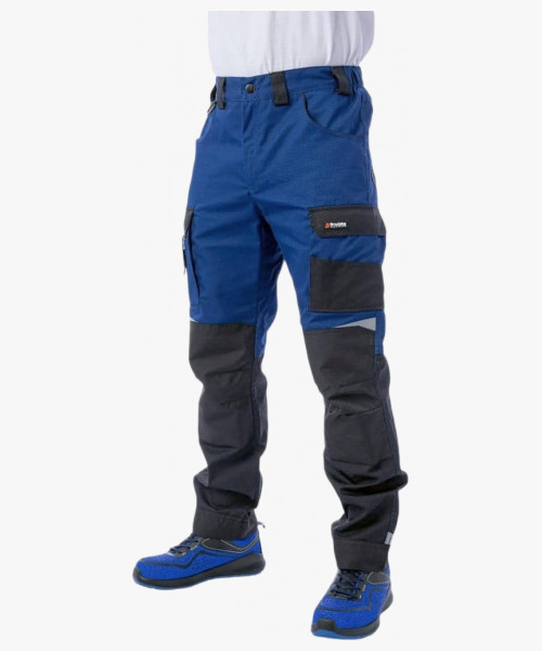 Брюки летние мужские Brodeks KS302, цвет синий, чёрный