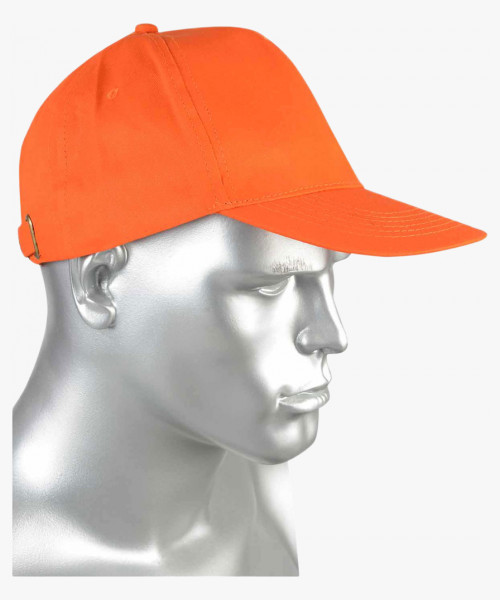 Кепка-бейсболка оранжевая (пакет по 50 шт.,в упаковке 200 шт.)
