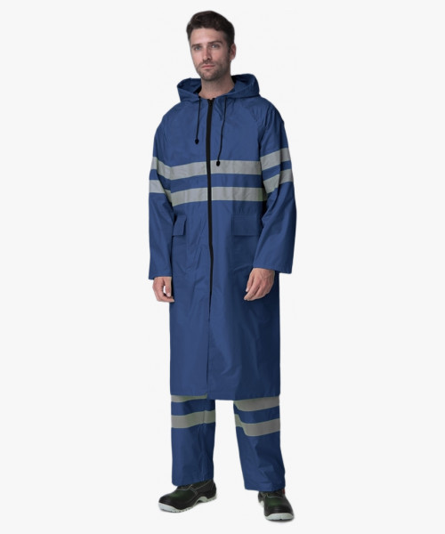 Плащ влагозащитный СОП (ПВХ,230), т.синий