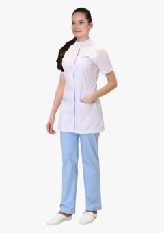 Костюм СИРИУС-ЭВИТА женский белый с голубым