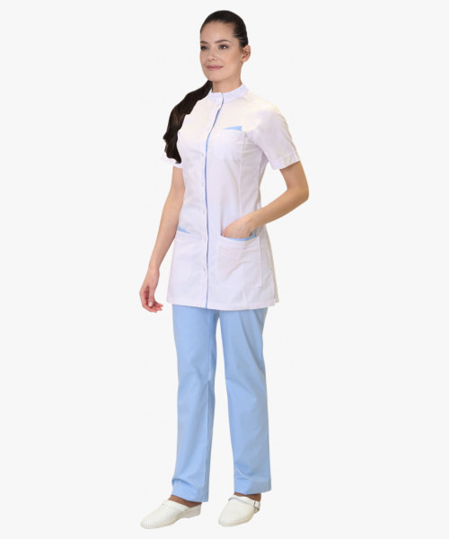 Костюм СИРИУС-ЭВИТА женский белый с голубым