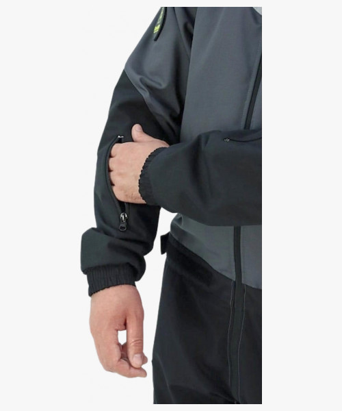 Комбинезон летний мужской Brodeks KS503, цвет серый, чёрный