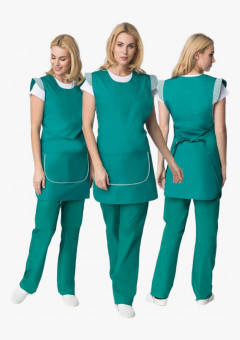 Фартук-сарафан Надежда (тк.ТиСи), зеленый