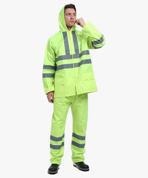 Костюм влагозащитный сигнальный ProfLineSpecialist СОП (ПВХ,210), желтый