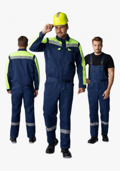 Костюм Сфера-2 СОП CH (тк.Смесовая,210) п/к, т.синий/лимонный