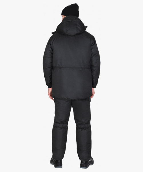 Костюм мужской зимний СИРИУС-ГОРКА, куртка, брюки, чёрный