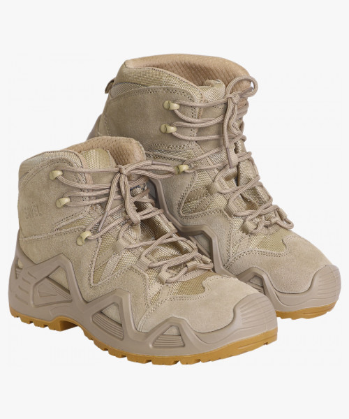 Ботинки СИРИУС-ДОЗОР замша (бежевые), ПУ-Нитрил